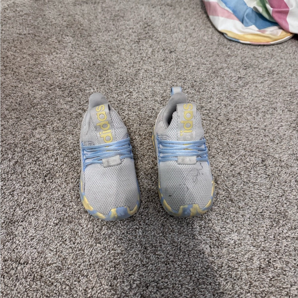 Adidas Kids Sneakers in Gray and Light Blue